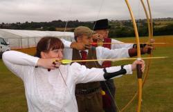 Playing the role of 'Miss Lucy Audrey' one of the top lady archers in the UK around the 1900s